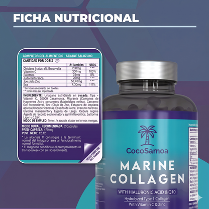 Colágeno Marino Hidrolizado con Magnesio y Vitamina C