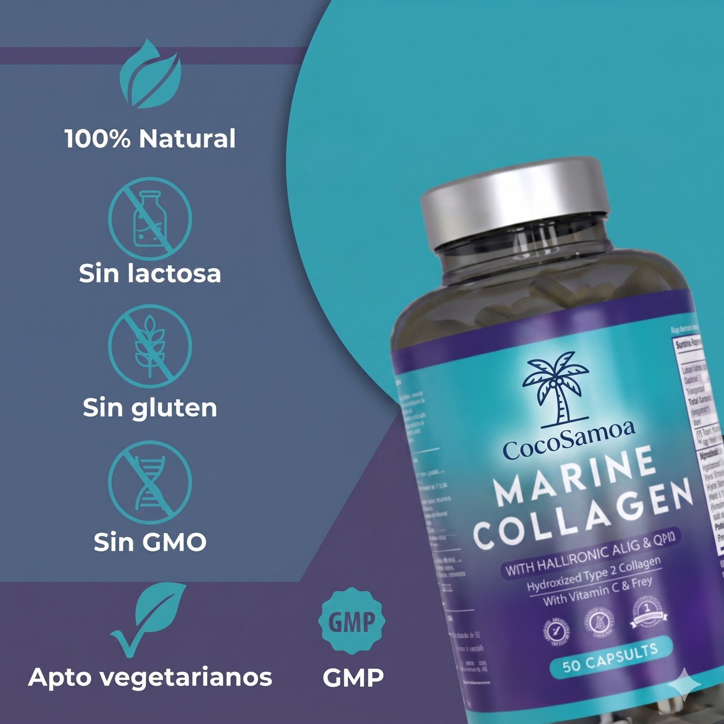 Colágeno Marino Hidrolizado con Magnesio y Vitamina C