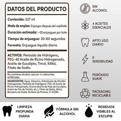 Enjuague Bucal Blanqueador Avanzado | CocoSamoa